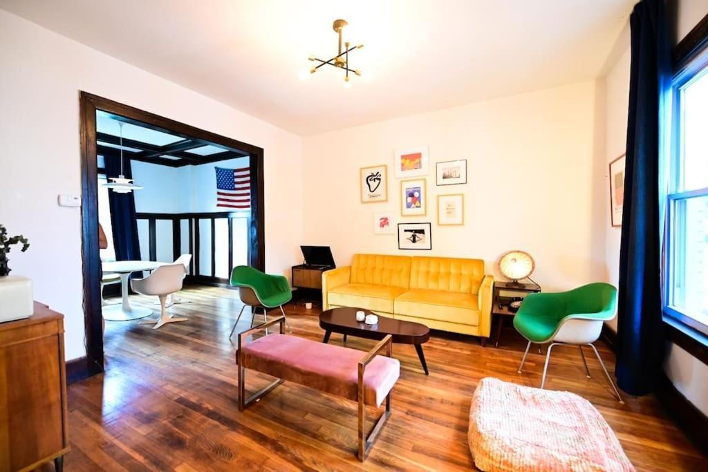 Luxe Mid-Century Styled Historic Townhouse #2 Villa Detroit Luaran gambar