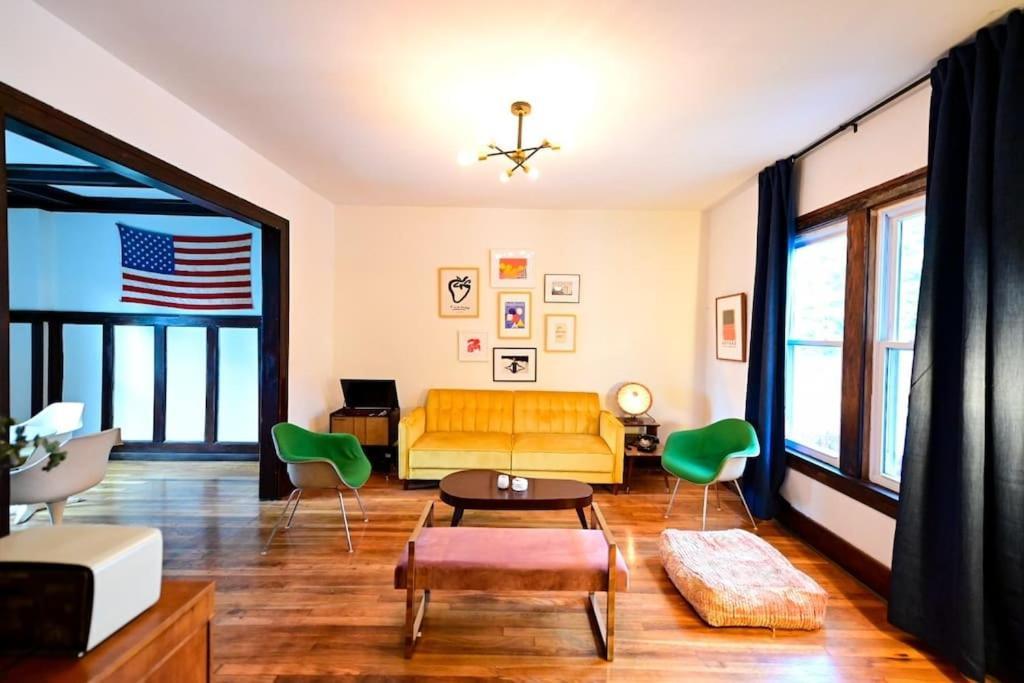 Luxe Mid-Century Styled Historic Townhouse #2 Villa Detroit Luaran gambar