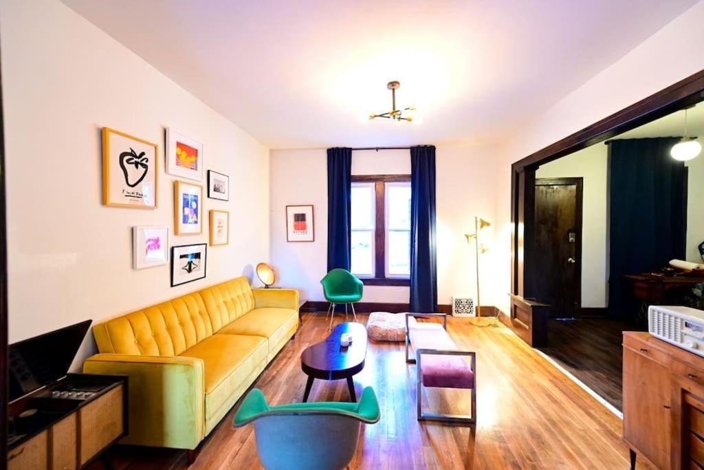Luxe Mid-Century Styled Historic Townhouse #2 Villa Detroit Luaran gambar